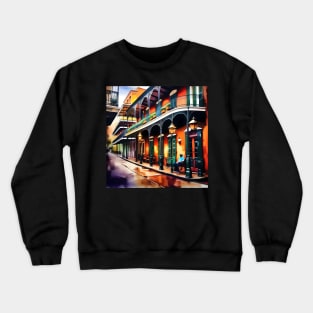 Memories of New Orleans - Bourbon Street Crewneck Sweatshirt